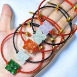  Dây đeo tay cỏ 4 lá cẩm thạch 