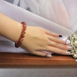  Vòng đá thạch anh tóc nâu đỏ 