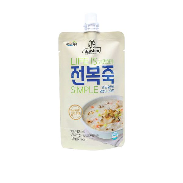  CHÁO BÀO NGƯ JINSHIM (JS) ABALONE HÀN QUỐC (TÚI 165G) 