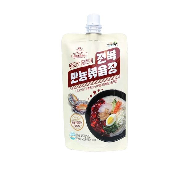  SỐT TOKBOKKI BÀO NGƯ JINSHIM (JS) ABALONE HÀN QUỐC - VỊ BÁNH GẠO CAY (TÚI 160G) 