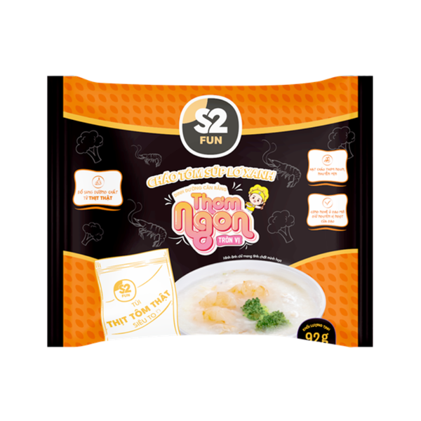  S2 FUN CHÁO TÔM SÚP LƠ XANH 