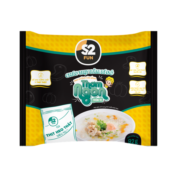  S2 FUN CHÁO THỊT BẰM BÍ ĐỎ 