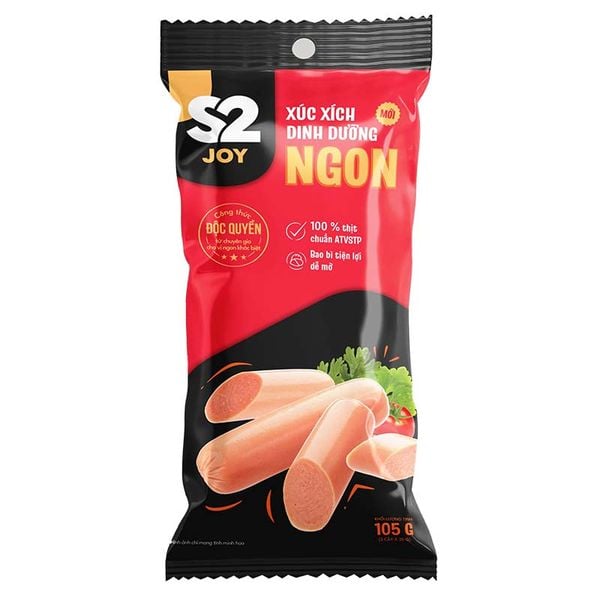  S2 JOY XÚC XÍCH DINH DƯỠNG - NGON (MỚI) - 105G 