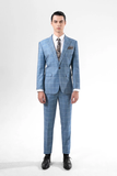  Áo vest caro, (Xanh) 4AVBC015XAH0142 -Quần vest caro, (Xanh) 4QAVC015XAH0132 