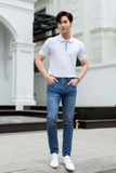  Áo polo thiết kế, (Trắng, 39) 