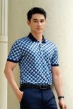  Áo polo hoạ tiết (Xanh, 39) 