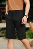 Quần ngố vải cơ bản, (Đen, 28)