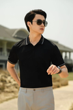  Áo polo thiết kế. (Đen, 39) 