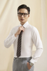 Áo sơ mi dài tay caro, (Trắng, 39)