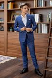  Quần vest caro (Xanh, 28) 