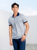 Áo polo hoạ tiết (Xanh, 39)