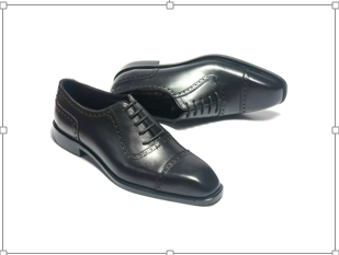  Giày da thật thiết kế, (Đen, 39) 