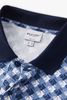  ÁO POLO HỌA TIẾT, XANH DƯƠNG - 8APCH424XAH01 
