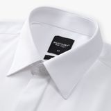  Áo sơ mi dài tay thiết kế (Trắng, 39) 