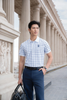 Áo polo hoạ tiết, (Trắng, 39)