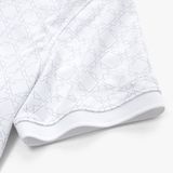  Áo polo hoạ tiết, (Trắng, 39) 