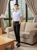 Áo sơ mi cộc tay cơ bản, (Xanh, 39)