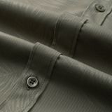  Áo sơ mi cộc tay họa tiết, (Rêu, 39) 