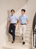  Áo sơ mi cộc tay cơ bản, (Xanh, 39) 