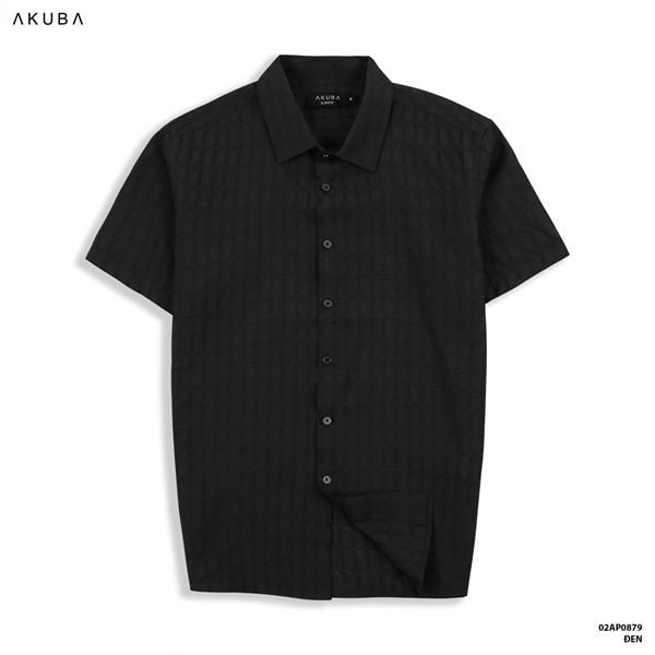  ÁO SƠ MI CỘC TAY AKUBA BASIC - ĐEN 02AP0879 