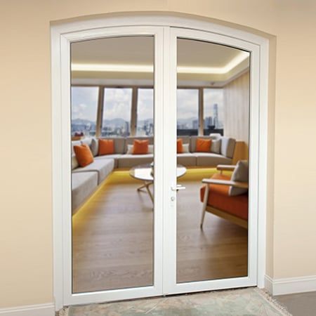 Cửa đi mở quay vào trong Aluplast