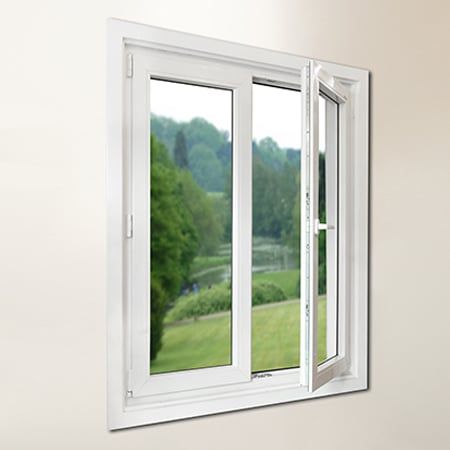 Cửa sổ mở quay lật vào trong Rehau