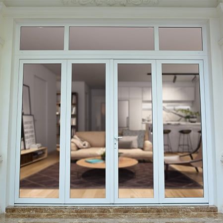 Cửa đi treo cánh Aluplast