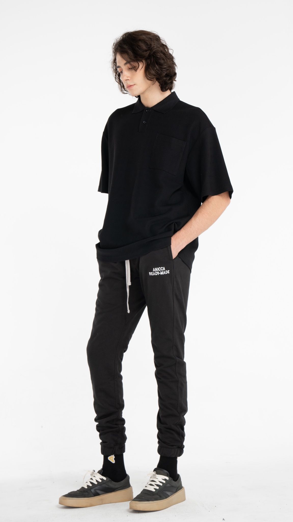  GUSSETED SWEATPANTS - BLACK 