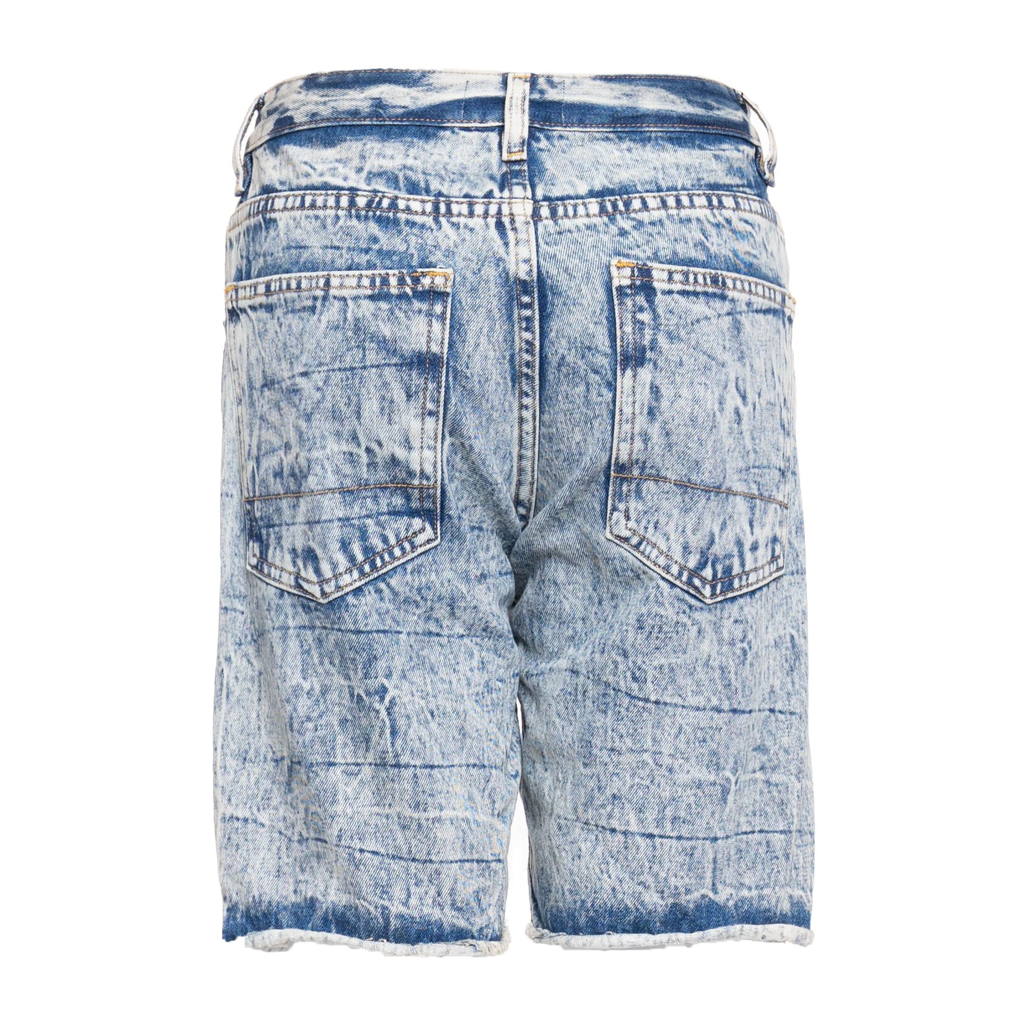  DENIM SHORTS - INDIGO CREASE 