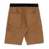  DRAWSTRING WORK SHORTS - BROWN 