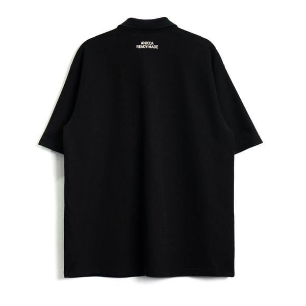  PIQUE POLO POCKET SHIRT - BLACK 