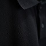  PIQUE POLO POCKET SHIRT - BLACK 