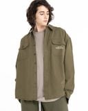  LONG SLEEVE CANVAS SHIRT - OLIVE 