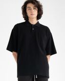  PIQUE POLO POCKET SHIRT - BLACK 