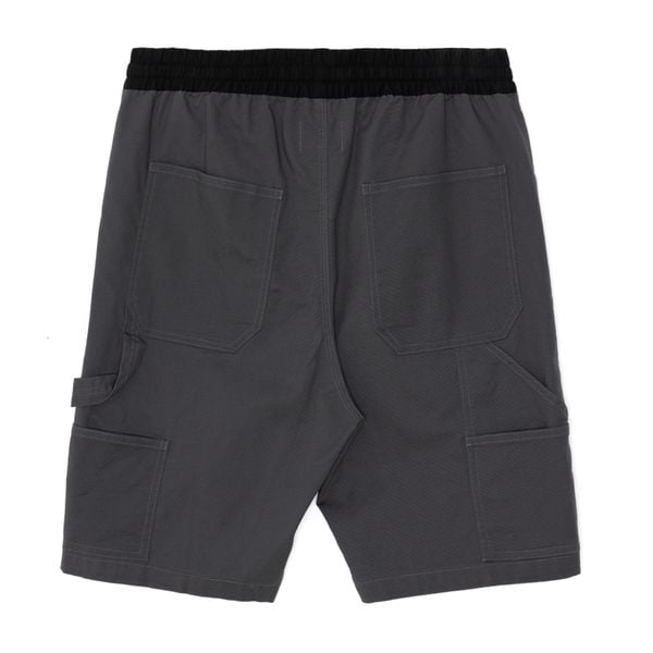  REGULAR DRAWSTRING WORK SHORTS - DARK GREY 