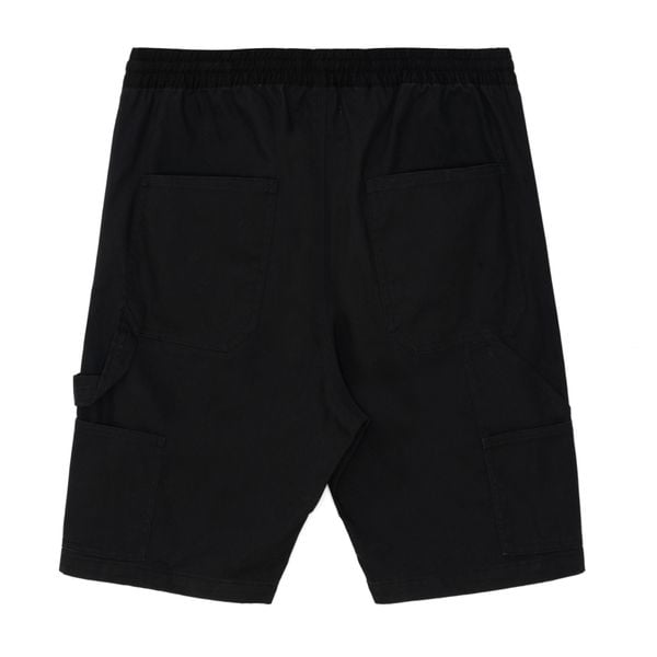  REGULAR DRAWSTRING WORK SHORTS - BLACK 