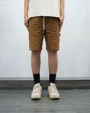  DRAWSTRING WORK SHORTS - BROWN 