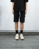  DRAWSTRING WORK SHORTS - BLACK 