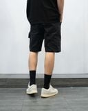  DRAWSTRING WORK SHORTS - BLACK 