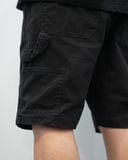  DRAWSTRING WORK SHORTS - BLACK 