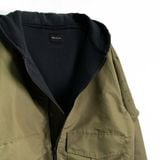  CARGO HOODED BOMBER JACKET - OLIVE 