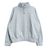  HENLEY SWEATER - HEATHER GREY 