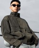  NYLON CARGO JACKET - DARK GREEN 