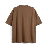  SPLIT POCKET T-SHIRT - DARK TAN 