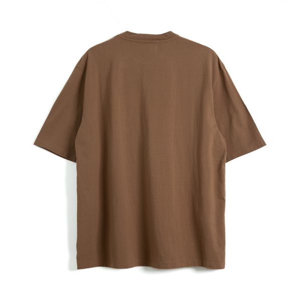  SPLIT POCKET T-SHIRT - DARK TAN 