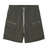  REGULAR NYLON ZIP SHORTS - DUNE 