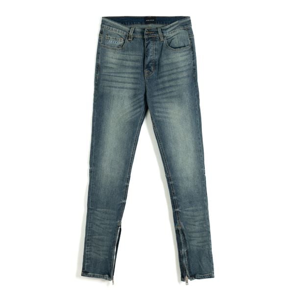  SLIM-SKINNY ZIPPER JEAN - INDIGO 