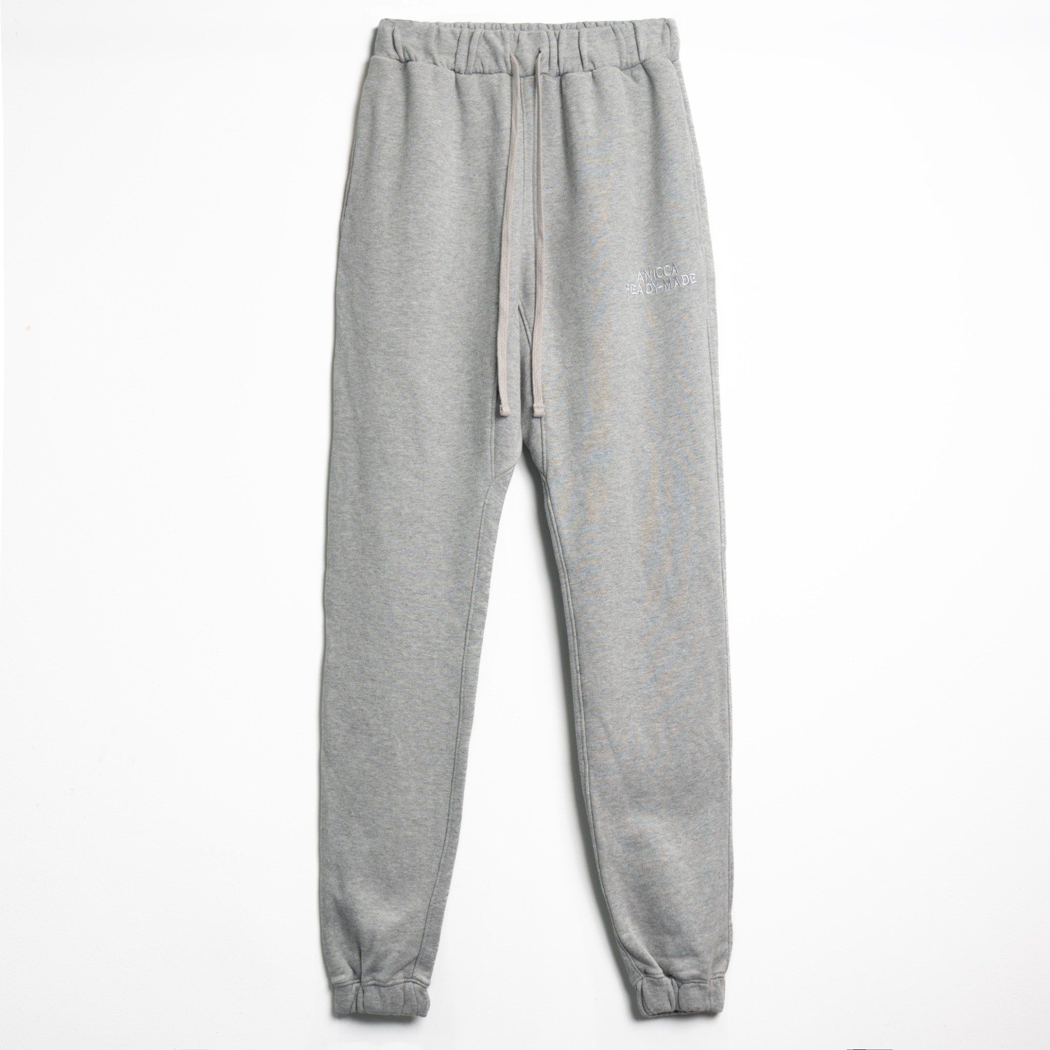  GUSSETED SWEATPANTS - HEATHER GREY 