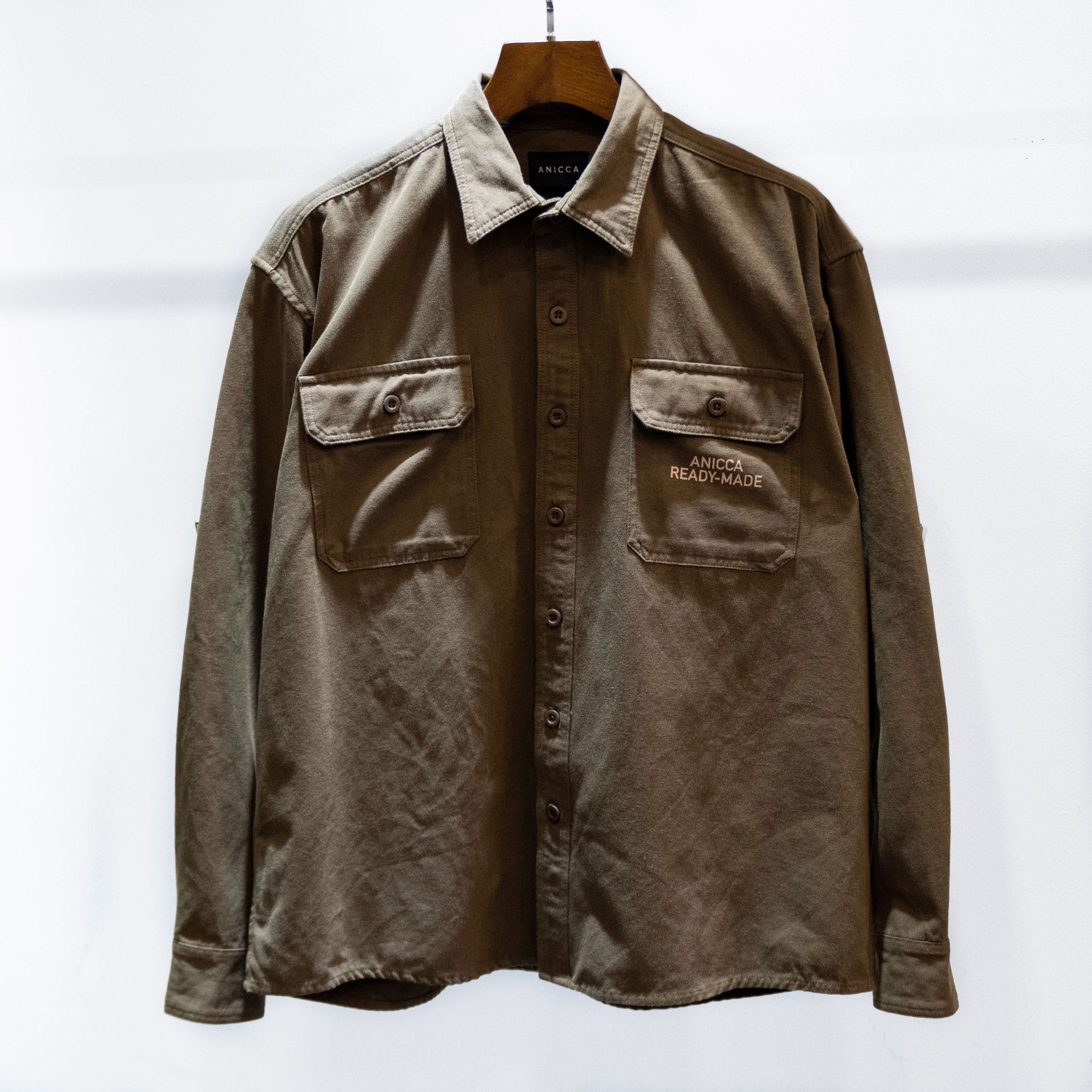 LONG SLEEVE CANVAS SHIRT - MILLBROOK – ANICCA READY-MADE