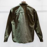  LONG SLEEVE CANVAS SHIRT - OLIVE 